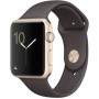 Watch Apple Watch Series 1 42mm Gold Aluminum Case with Cocoa Sport Band (MNNN2) – (фото 1)