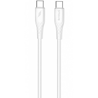 Кабель Proove GridLine Type-C to Type-C 60W (1m) white
