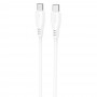 Кабель Proove Simple Silicone Type-C to Type-C 60W (1m) white – (фото 1)