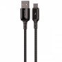 Кабель Proove Dense Metal USB to Type-C 2.4A (2m) black – (фото 1)