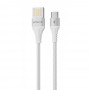 Кабель Proove Double Way Weft USB to  Micro USB 2.4A (1m) white – (фото 1)