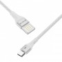 Кабель Proove Double Way Weft USB to  Micro USB 2.4A (1m) white – (фото 3)