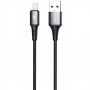Кабель Proove WireX USB to Lightning 2.4A (1m) black – (фото 1)