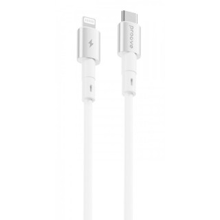 Кабель Proove Silicraft Type-C to Lightning 27W (1m) white