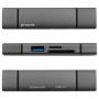 Картридер Proove Arc Link 3 in 1 (USB3.0 + SD Card + Micro SD Card) silver – (фото 4)