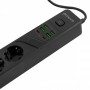 Мережевий фільтр Proove Power Strip P-04 (4 розетки + 4 USB + 2 Type-C) 2М black – (фото 6)
