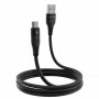Кабель Proove Soft Silicone USB to Type-C 2.4A (1m) black – (фото 6)