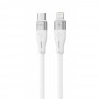 Кабель Proove Soft Silicone Type-C to Lightning 27W (1m) white – (фото 1)