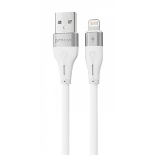 Кабель Proove Soft Silicone USB to Lightning 2.4A (1m) white