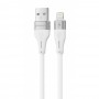 Кабель Proove Soft Silicone USB to Lightning 2.4A (1m) white – (фото 1)