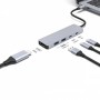 Type-C-Хаб Proove Iron Link 5 in 1 (2*Type-C + 2*USB3.0 + HDMI) silver – (фото 4)
