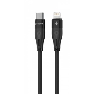 Кабель Proove Soft Silicone Type-C to Lightning 27W (1m) black