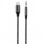 Кабель AUX Proove SoundMesh Type-C to 3.5mm (1m) gray – (фото 1)