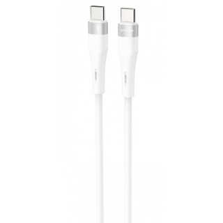 Кабель Proove Light Silicone Plus Type-C to Type-C 60W (1m) white