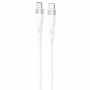 Кабель Proove Light Silicone Plus Type-C to Type-C 60W (1m) white – (фото 1)