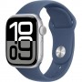 Смарт-годинник Apple Watch Series 10 GPS 42mm Silver Aluminum Case with Denim Sport Band M/L (MWWC3) – (фото 1)